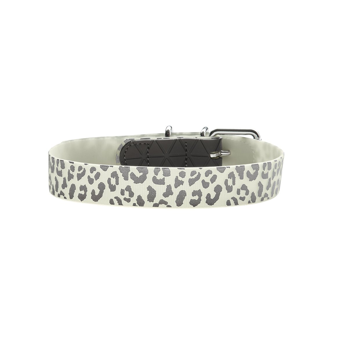 Hunter Halsband Convenience Reflect Glow weiß Leopard S-M