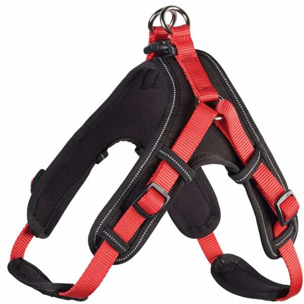 Hunter Neopren Geschirr rot/schwarz XL