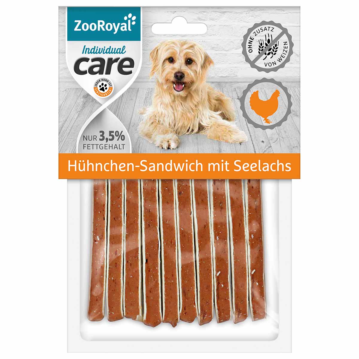 ZooRoyal Individual care Hühnchen-Sandwich mit Seelachs 70g