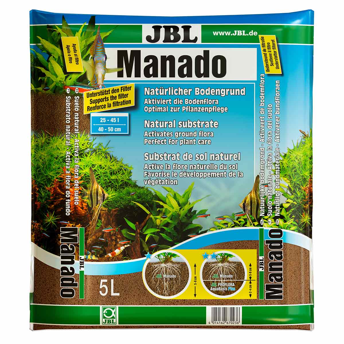 JBL Manado natürlicher Bodengrund 5l