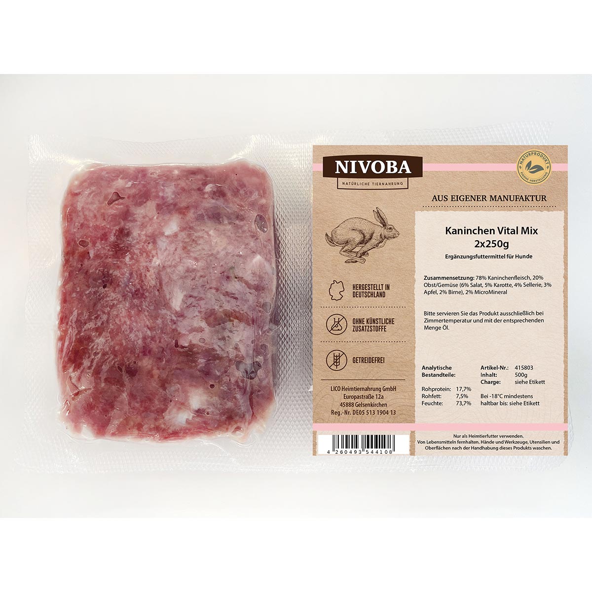 Nivoba Kaninchen Vital Mix 14x2x250g