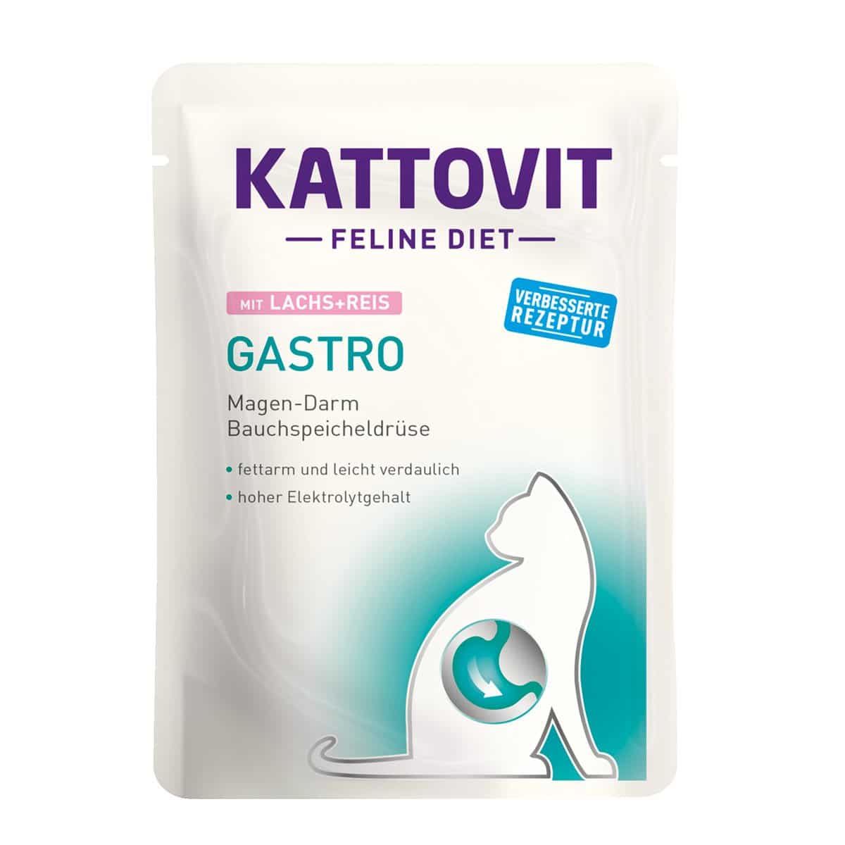 Kattovit Gastro Lachs und Reis 24x85g