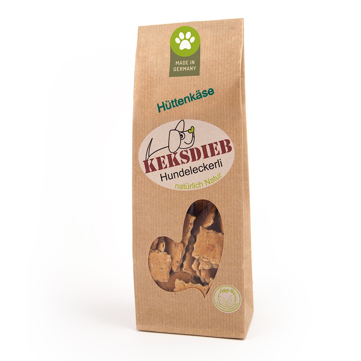 Keksdieb Hundekeks Hüttenkäse-Parmesan Ecken 3x100g