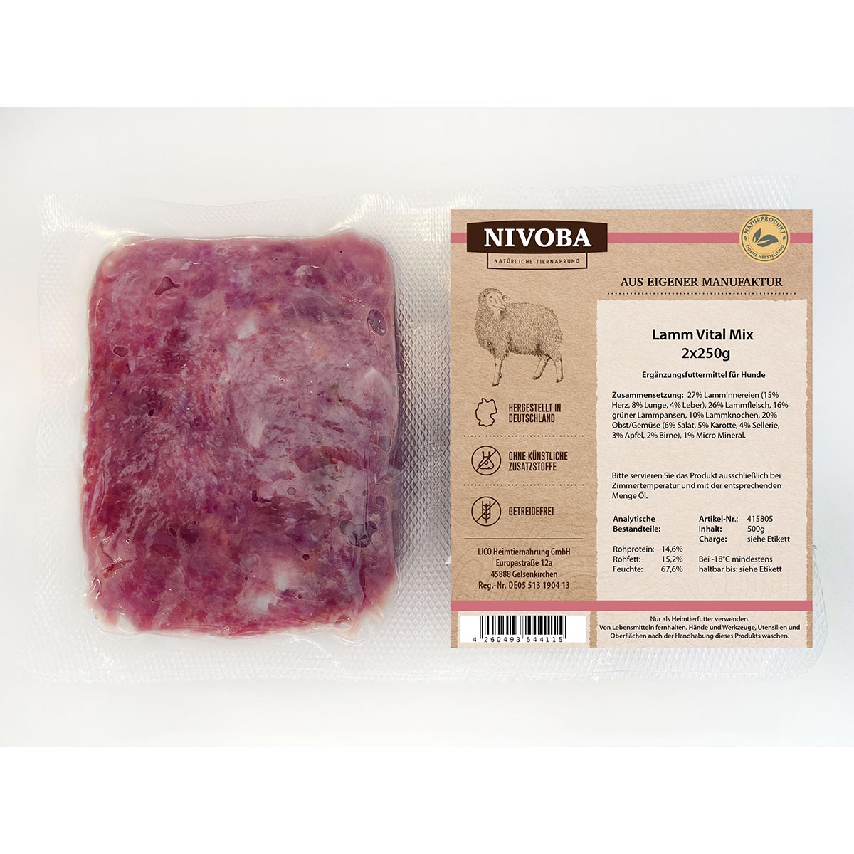 Nivoba Lamm Vital Mix 56x2x250g