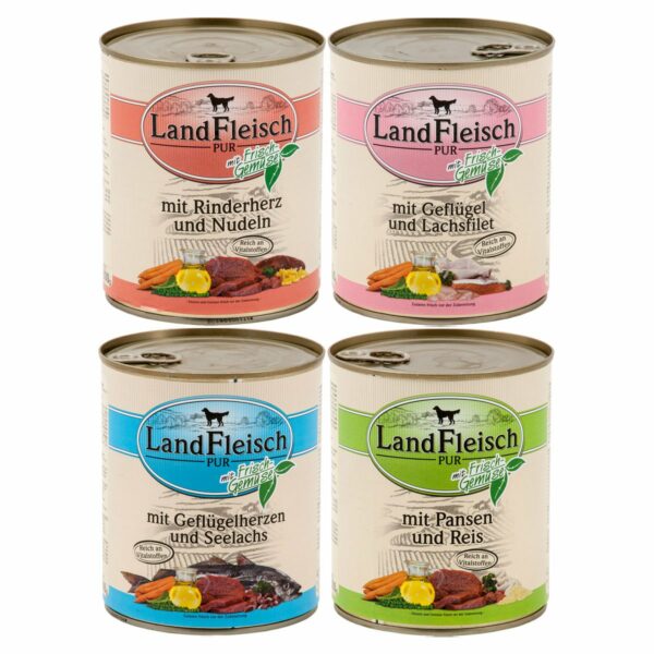 Landfleisch Pur 24x800g Mixpaket