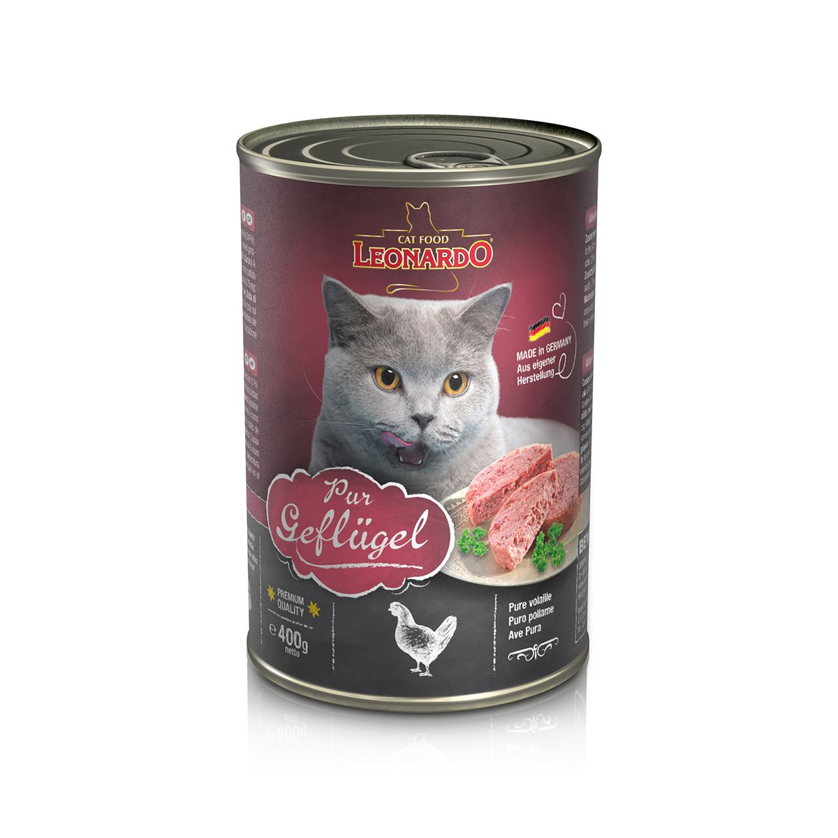 Leonardo Premium Geflügel Pur 24x400g