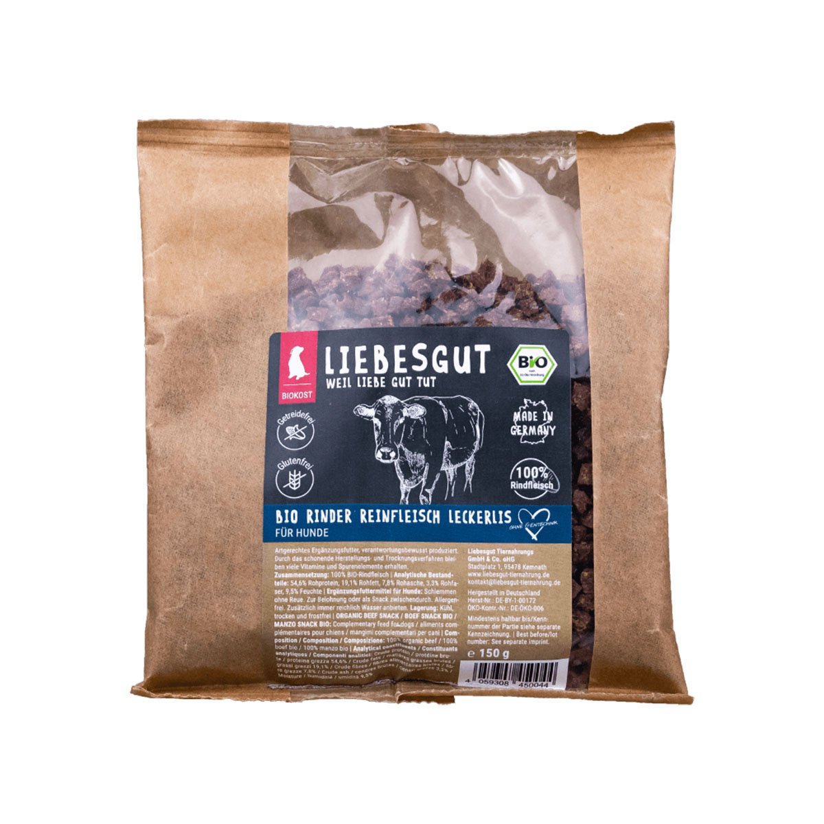 Liebesgut Bio Rinder Bits 150g 2x150g