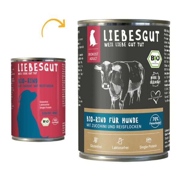 Liebesgut Biokost Adult Hund mit Rind