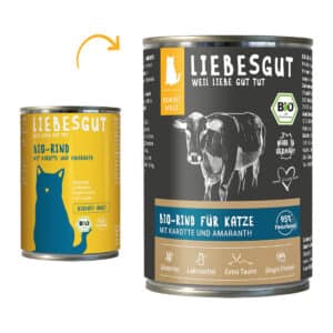 Liebesgut Biokost Adult Katze mit Rind