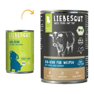 Liebesgut Biokost Junior Hund mit Rind