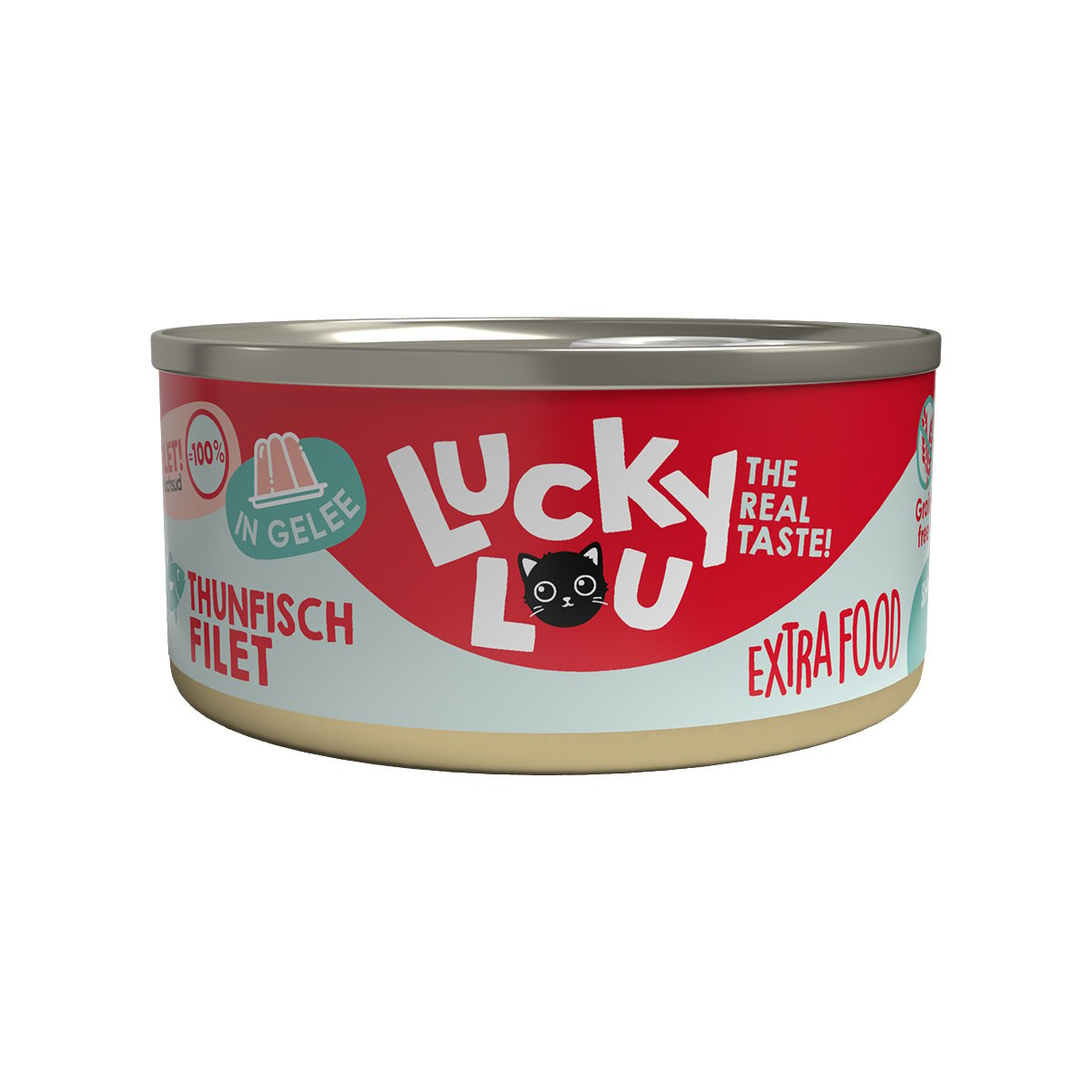 Lucky Lou Extrafood Thunfischfilet in Gelee 18x70g