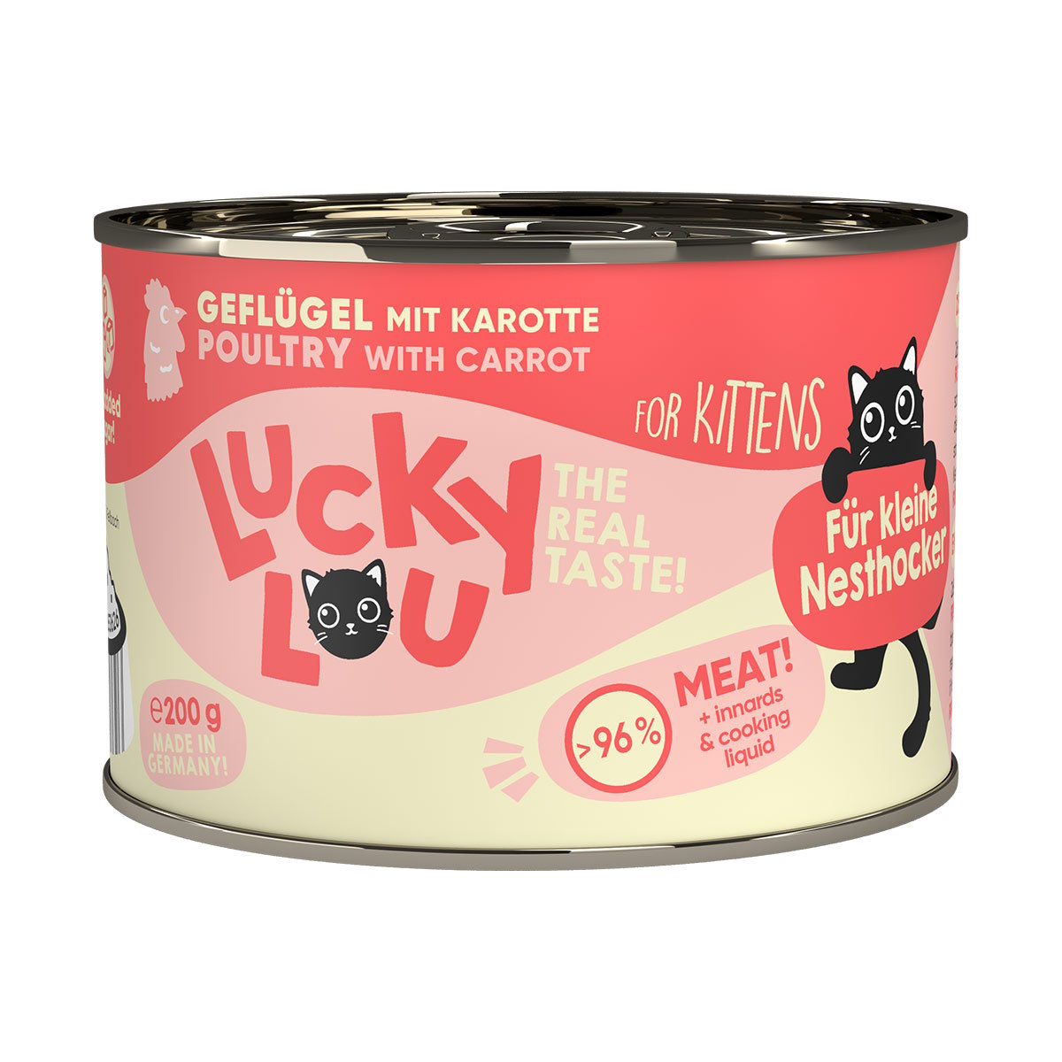 Lucky Lou Lifestage Kitten Geflügel 24x200g