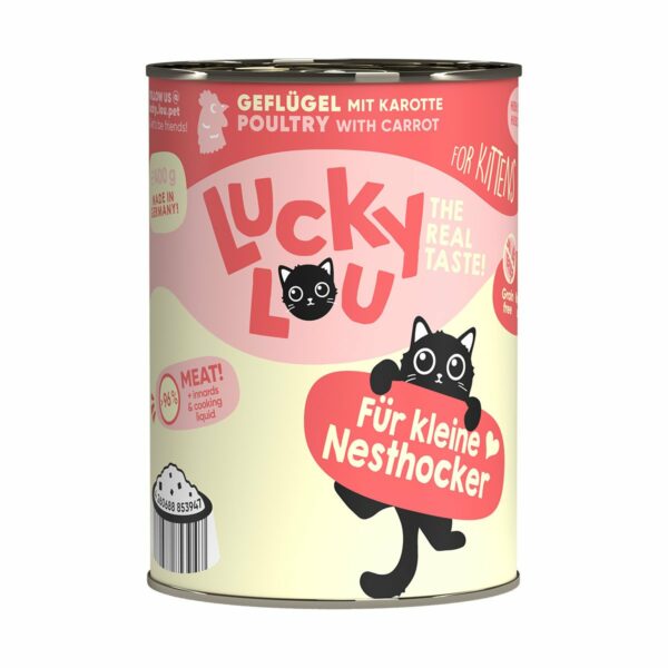 Lucky Lou Lifestage Kitten Geflügel 6x400g