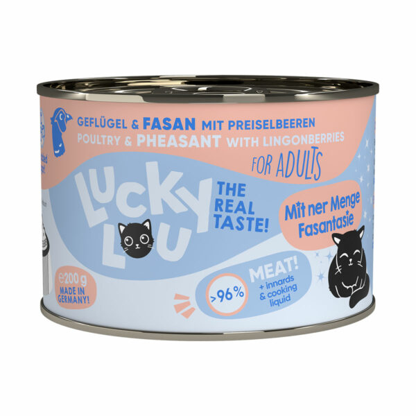 Lucky Lou Lifestage Adult Geflügel & Fasan 6x200g