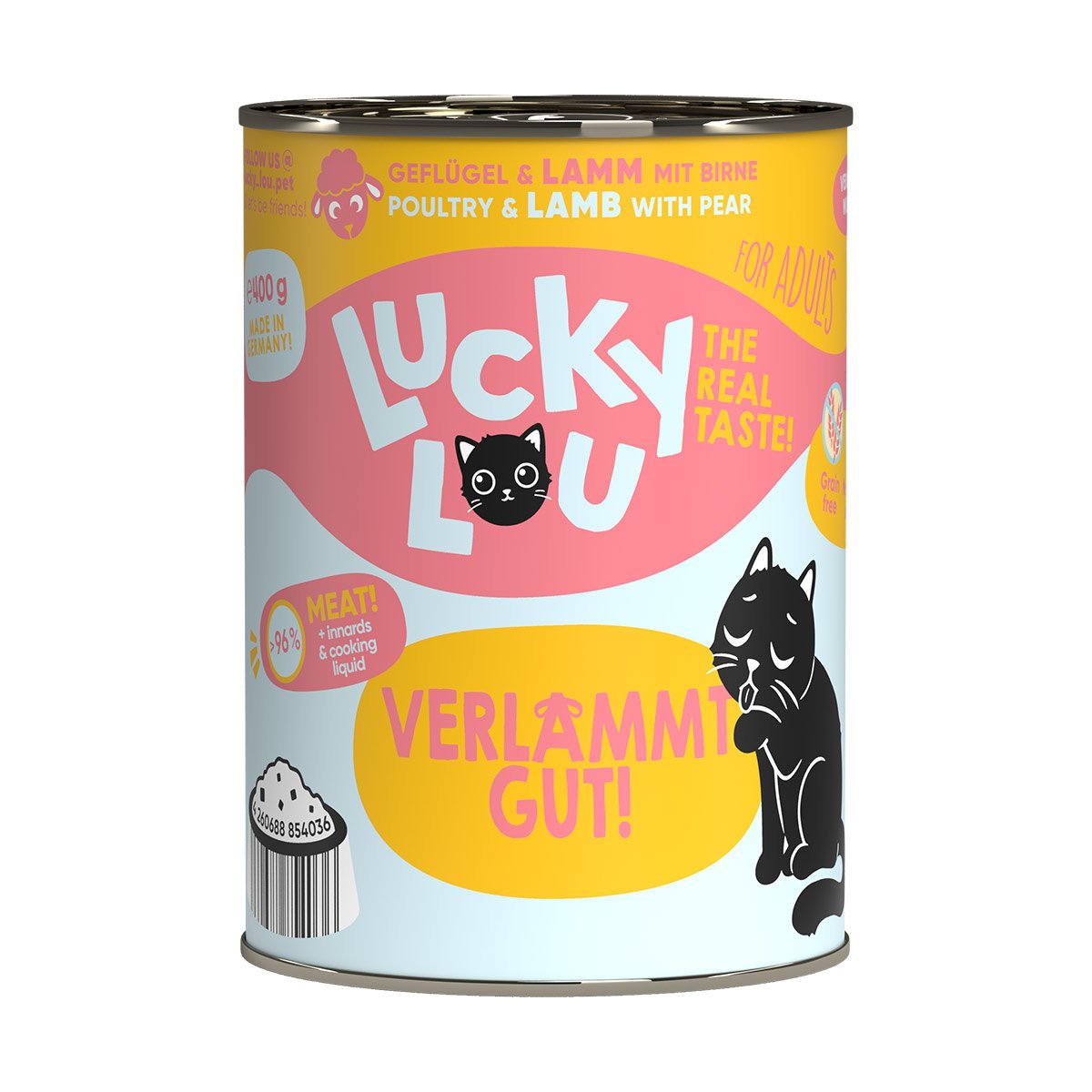 Lucky Lou Lifestage Adult Geflügel & Lamm 24x400g