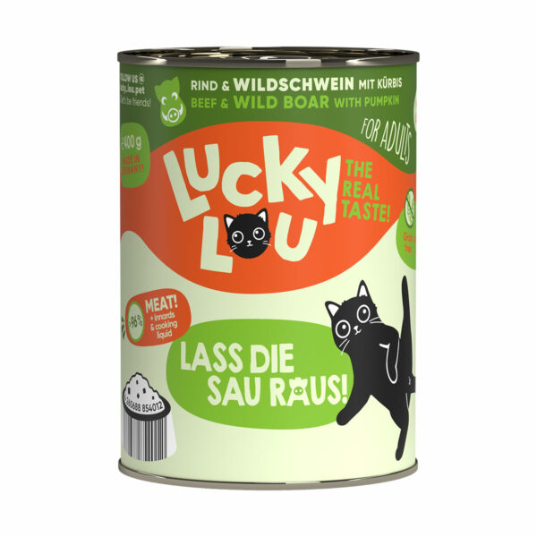 Lucky Lou Lifestage Adult Rind & Wildschwein 24x400g