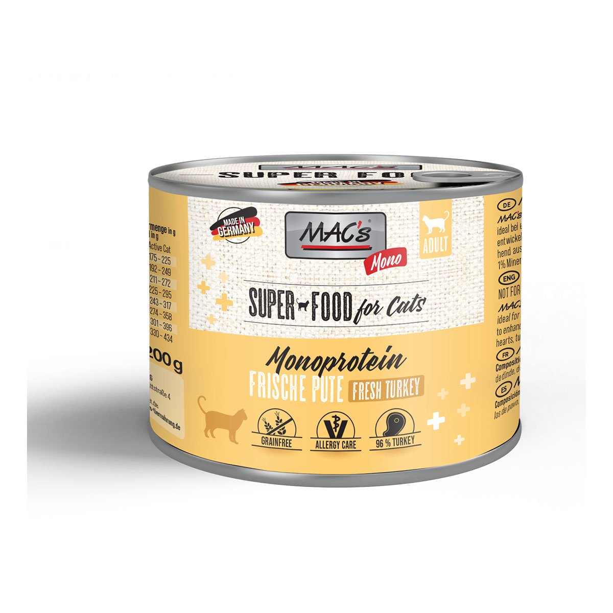 MAC's Cat Mono sensitive Pute 12x200g