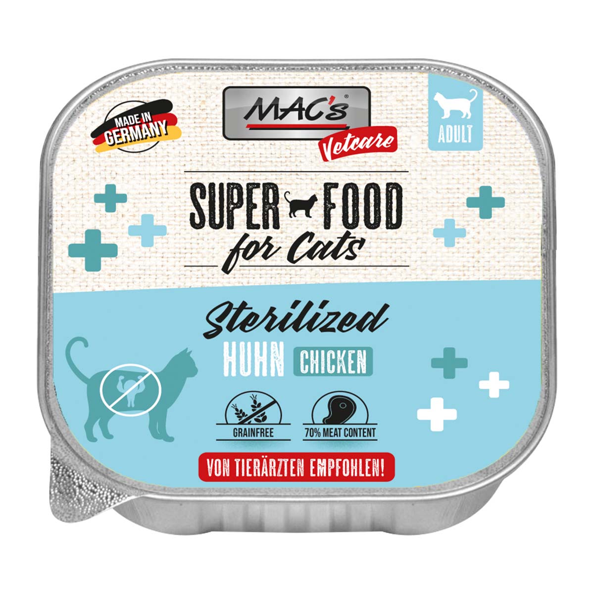 MAC's Cat Vetcare Huhn Sterilized 16x100g