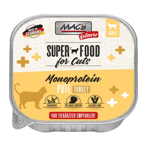 MAC's Cat Vetcare Pute Mono sensitive 32x100g