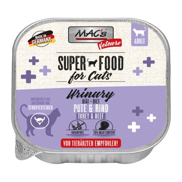 MAC's Cat Vetcare Pute und Rind Urinary 32x100g