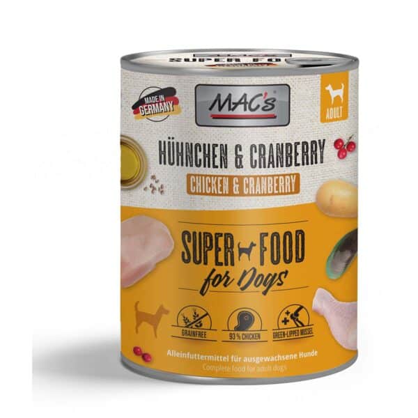 MAC's Dog Hühnchen und Cranberry 6x800g