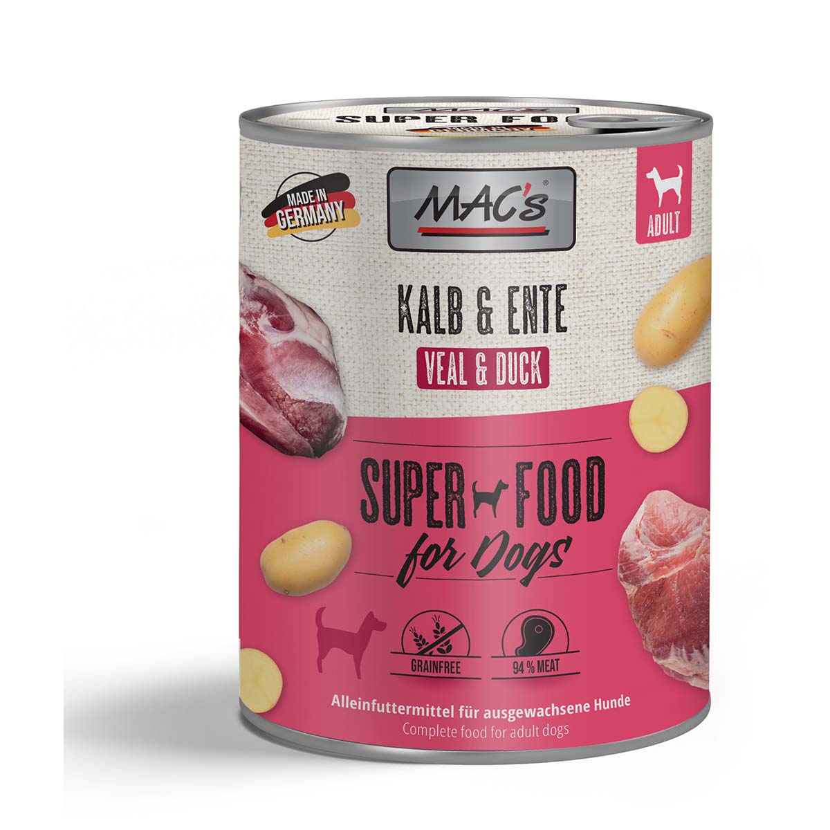 MAC's Dog Kalb und Ente 12x800g