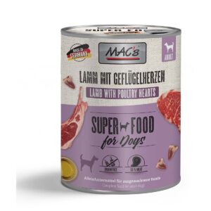 MAC's Dog Lamm mit Geflügelherzen 6x800g