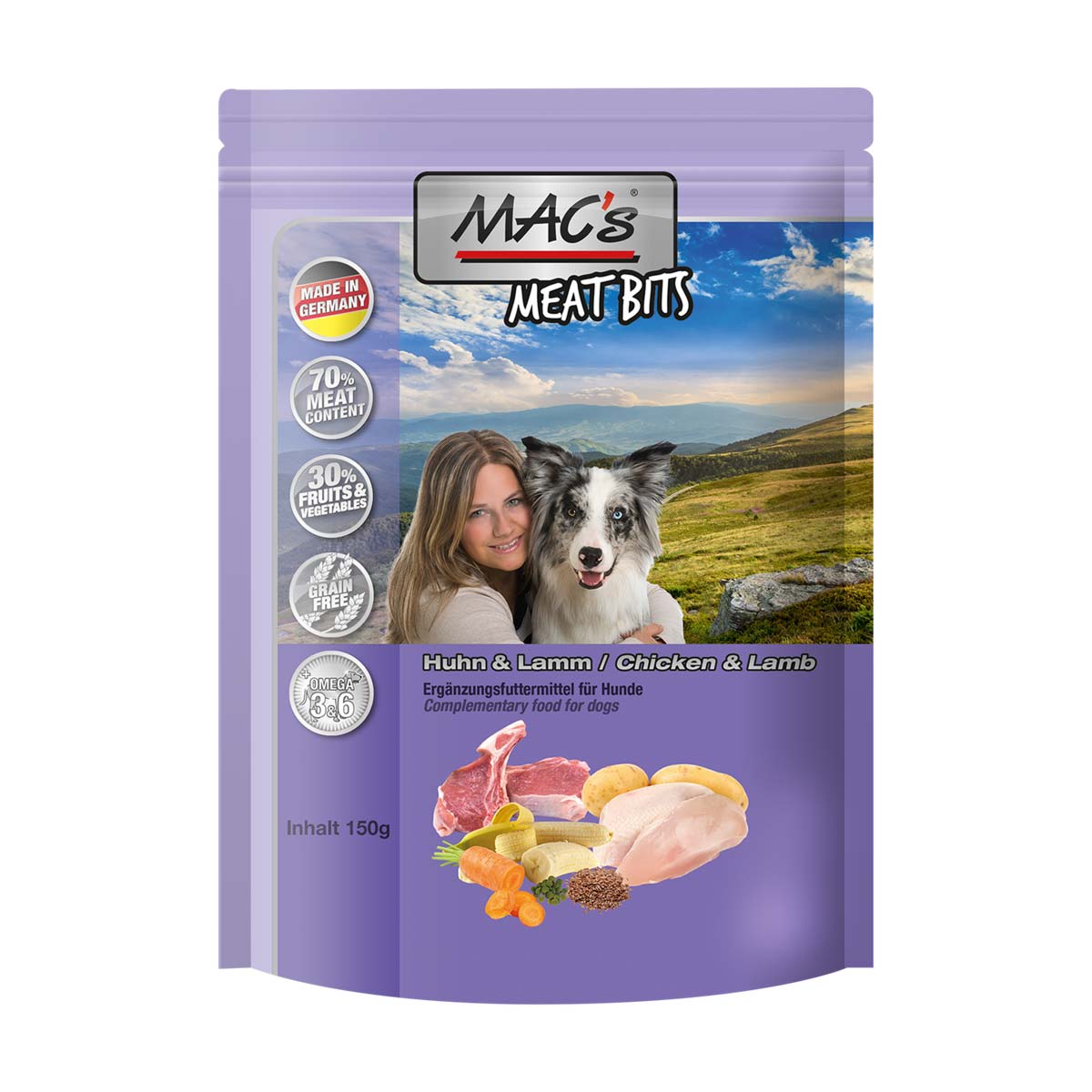 MAC's Dog Meat Bits Huhn und Lamm 150g