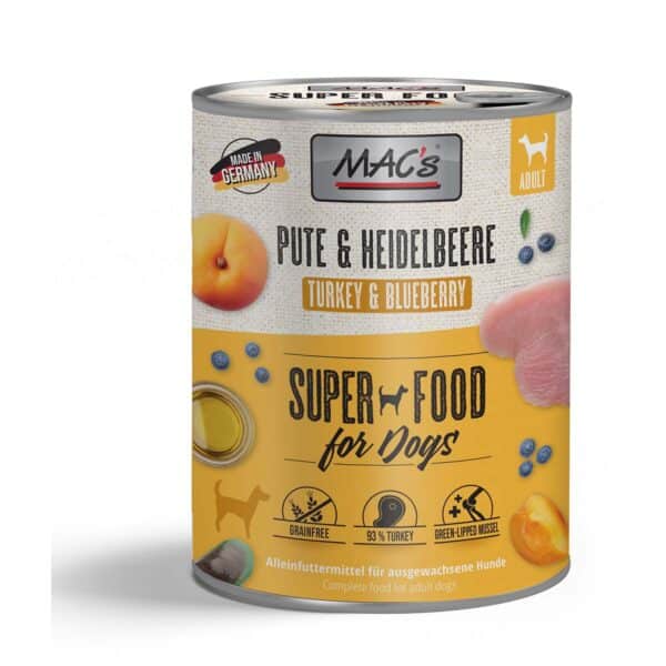 MAC's Dog Pute und Heidelbeeren 24x800g