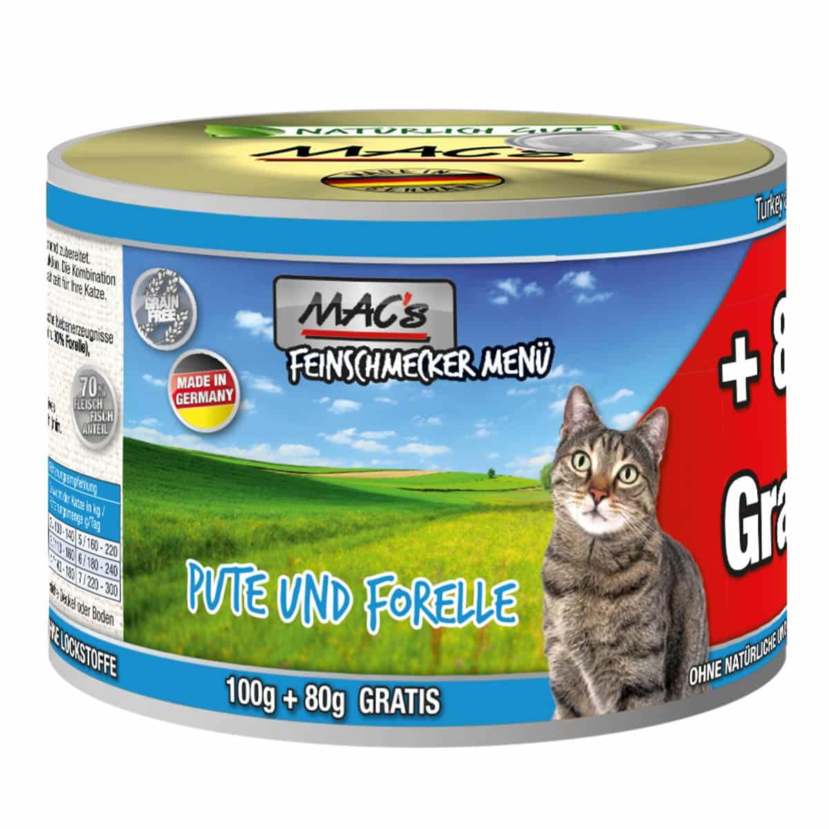 MAC's Cat Feinschmecker Menü Pute und Forelle 6x180g