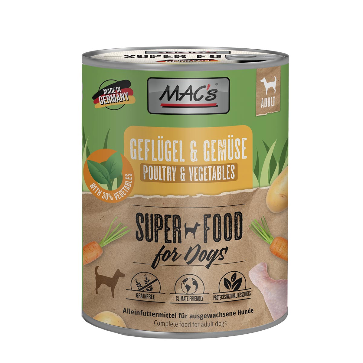 MAC's Dog Geflügel und Gemüse 12x800g