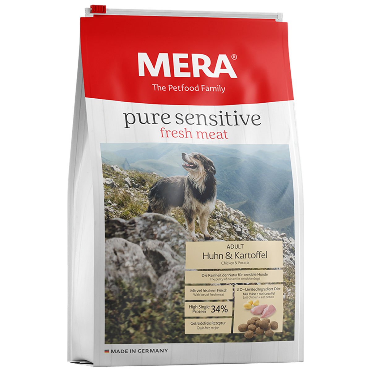 MERA pure sensitive fresh meat Adult Huhn und Kartoffel 1kg