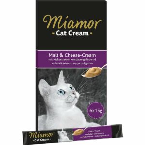 Miamor Cat Snack Cream Malt mit Käse 24x15g