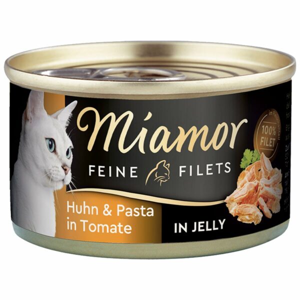 Miamor Feine Filets in Jelly Huhn und Pasta 100g Dose 48x100g