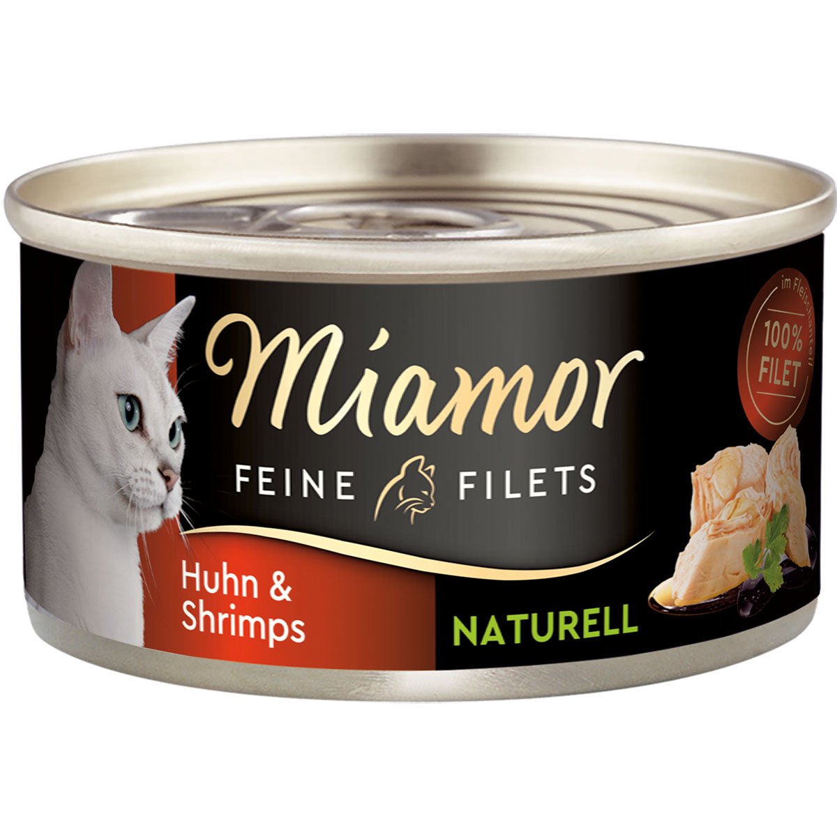 Miamor Feine Filets Naturell Huhn & Shrimps 48x80g