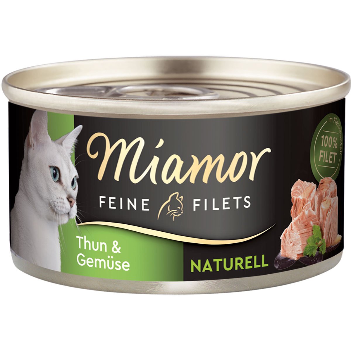 Miamor Feine Filets Naturell Thunfisch & Gemüse 48x80g