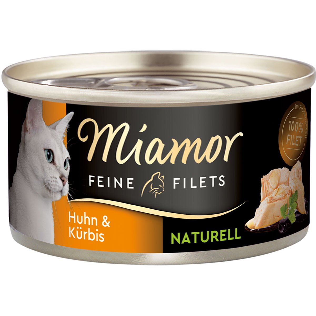 Miamor Feine Filets Naturelle Huhn und Kürbis 48x80g