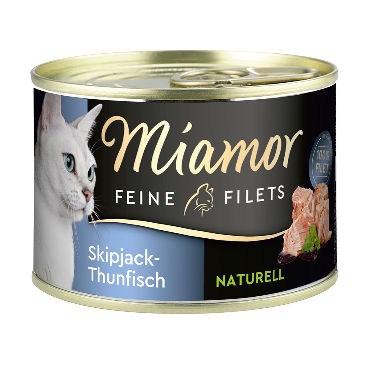 Miamor Feine Filets Naturelle Skipjack-Thunfisch 156g Dose 24x156g