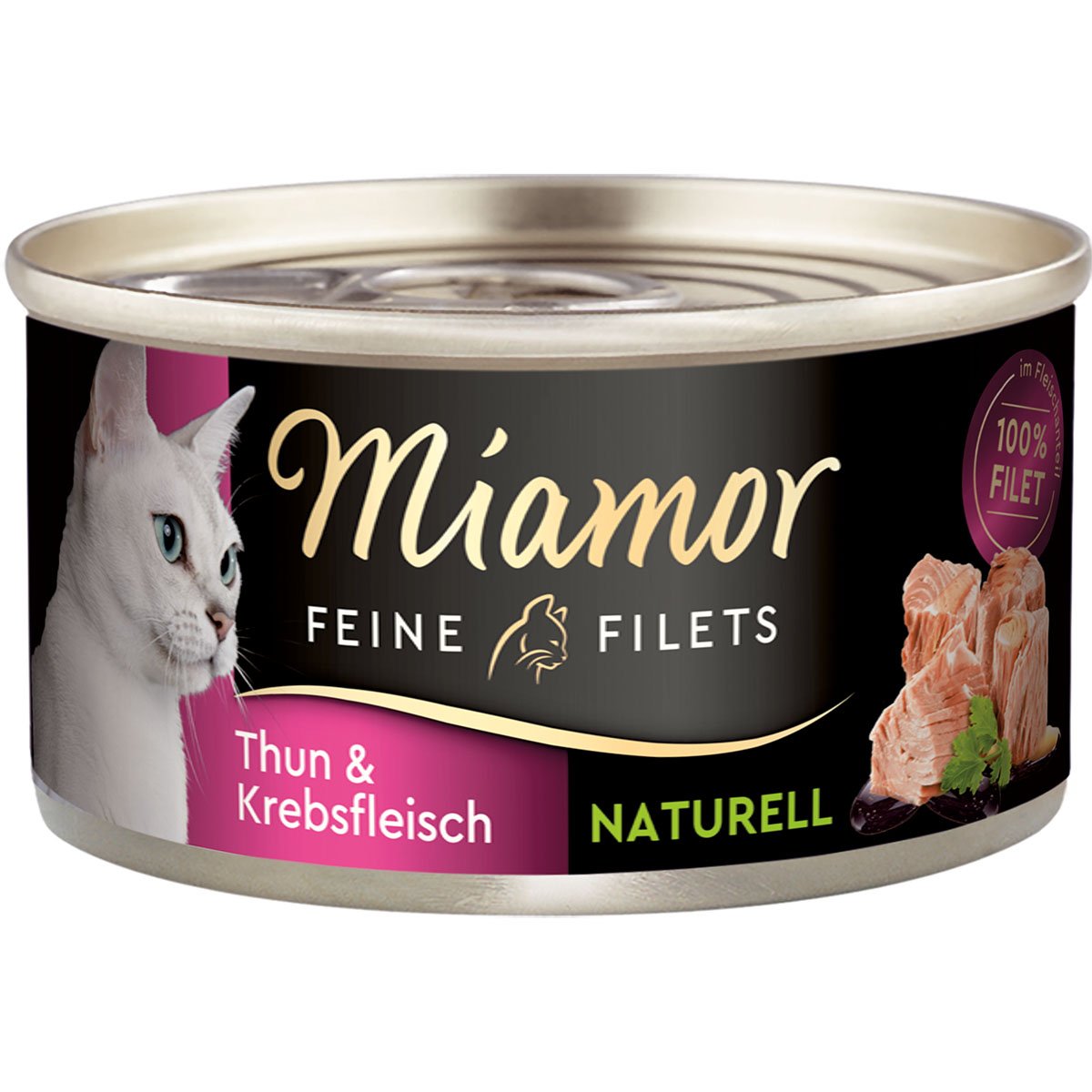 Miamor Feine Filets Naturelle Thunfisch und Krebs 24x80g