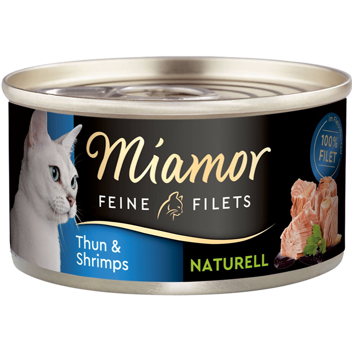 Miamor Feine Filets Naturelle Thunfisch und Shrimps 48x80g