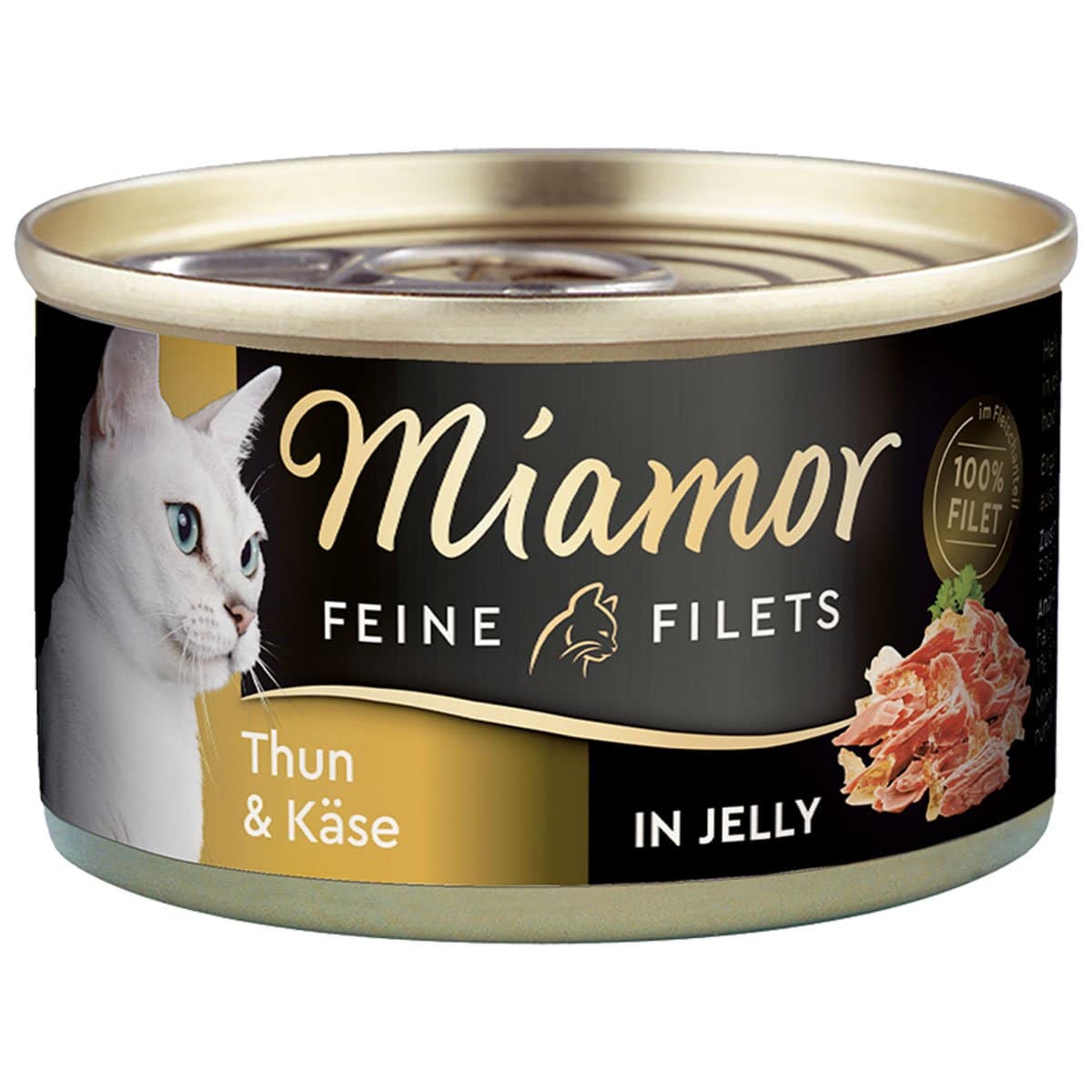 Miamor Feine Filets in Jelly Thunfisch und Käse 100g Dose 48x100g