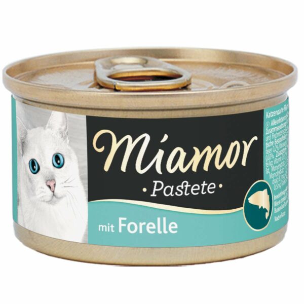 Miamor zarte Fleischpastete mit Forelle 24x85g