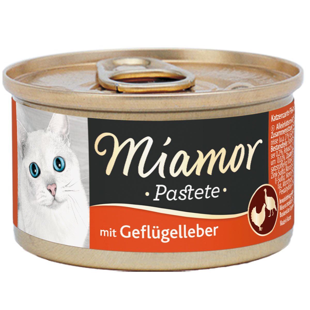 Miamor zarte Fleischpastete mit Geflügelleber 24x85g