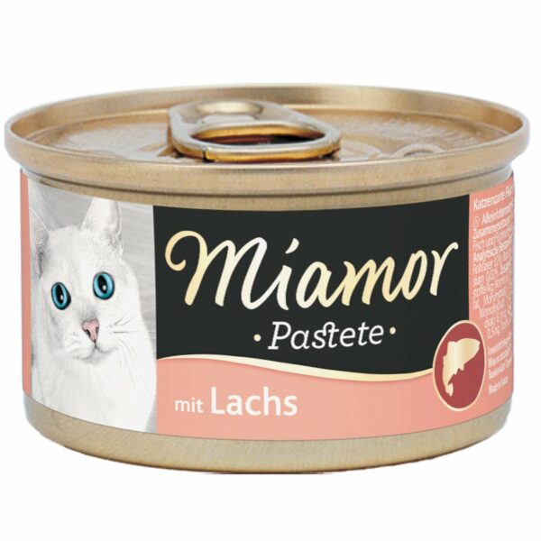 Miamor zarte Fleischpastete mit Lachs 12x85g