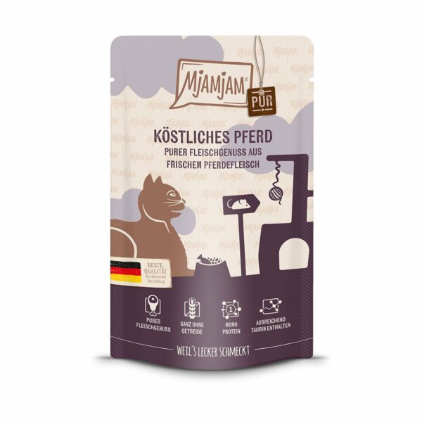 MjAMjAM - Quetschie - purer Fleischgenuss - köstliches Pferd pur 48x125g