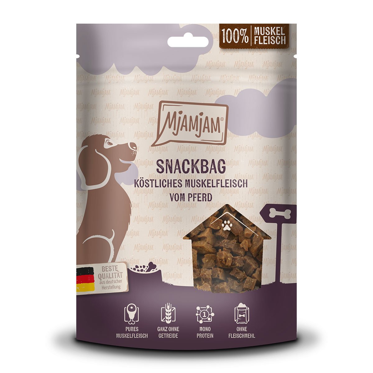 MjAMjAM Snackbag Muskelfleisch Pferd 100g