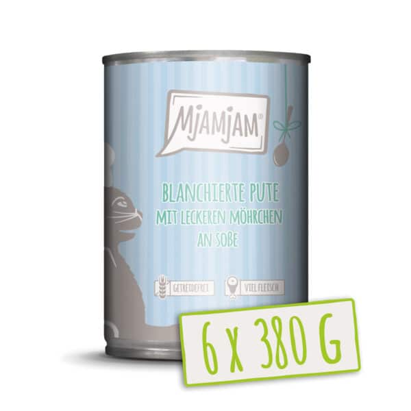 MjAMjAM blanchierte Pute mit Möhrchen an Soße. 6x380g