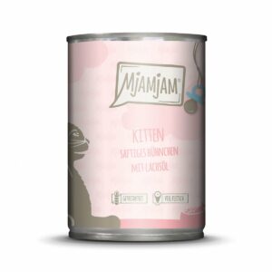 MjAMjAM - Kitten saftiges Hühnchen mit Lachsöl 24x400g