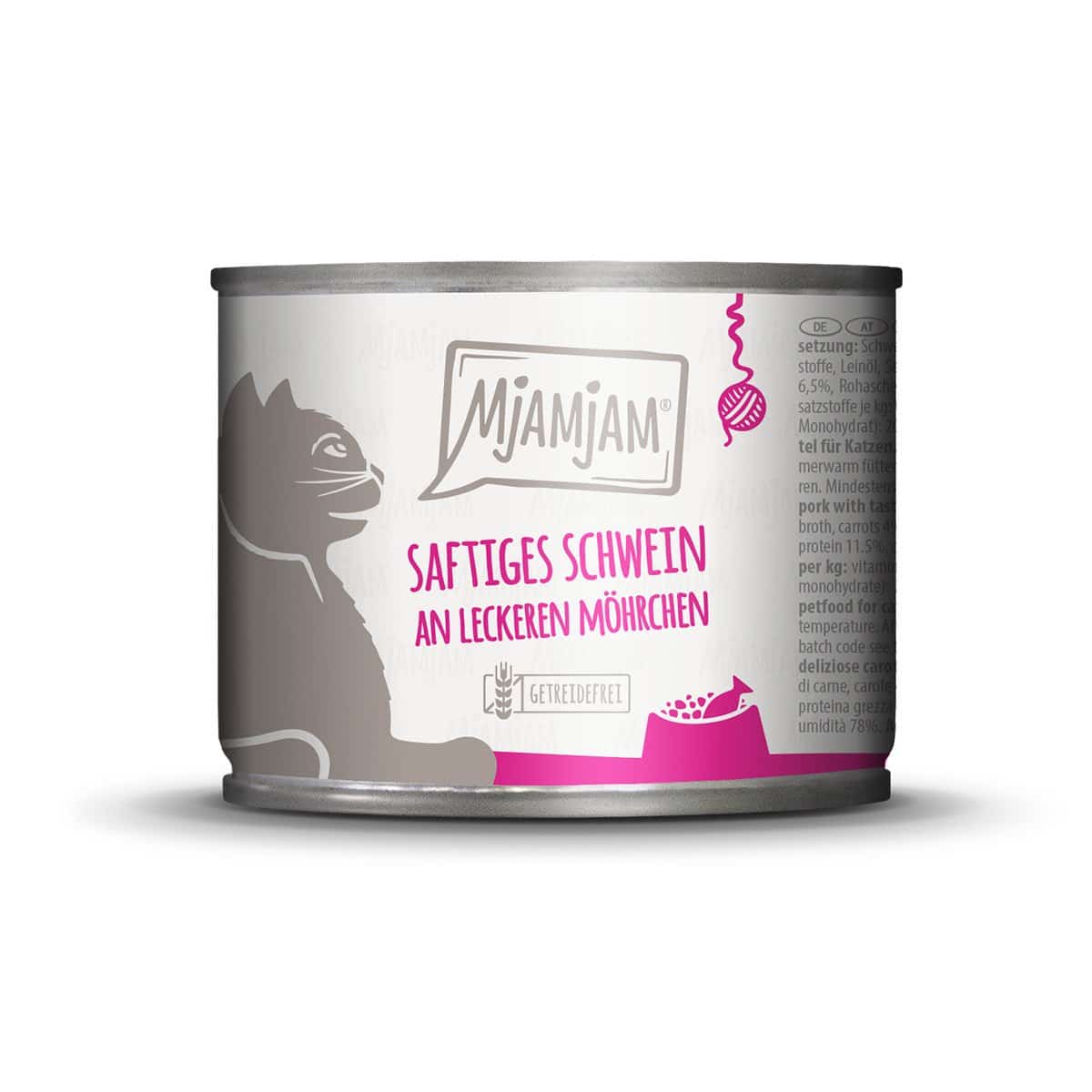 MjAMjAM saftiges Schwein an Möhrchen 24x200g