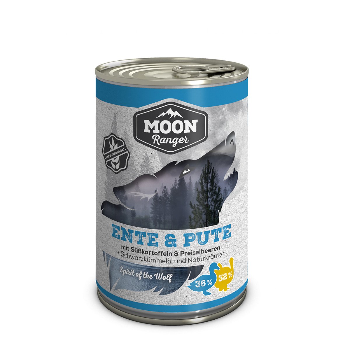 MOON Ranger Ente & Pute mit Süßkartoffeln & Preiselbeeren 6x400g